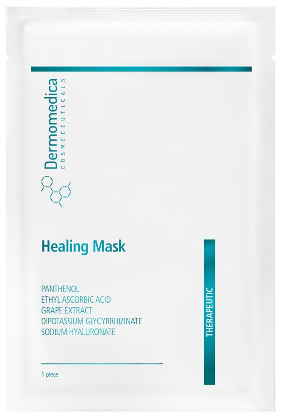 HEALING MASK - NOWOŚĆ PANTHENOL ETHYL ASCORBIC ACID GRAPE EXTRACT DIPOTASSIUM GLYCYRRHIZINATE SODIUM HYALURONATE Nanocelulozowa maska terapeutyczna o działaniu gojącym i przeciwstarzeniowym, idealna