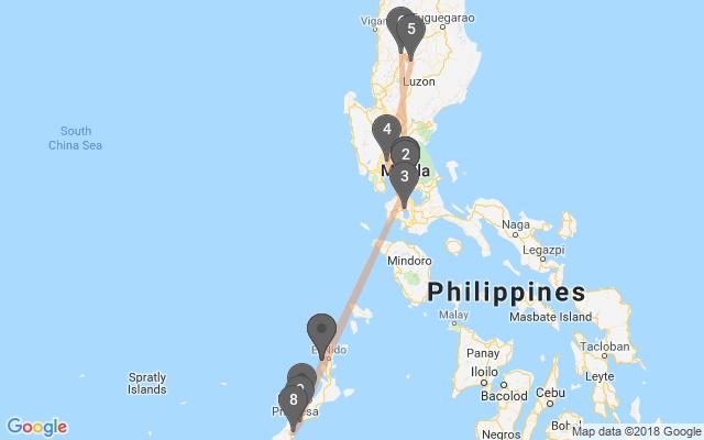 Travel program Dzień 1 WYLOT Z WARSZAWY NA FILIPINY Spotkanie na lotnisku im. Fryderyka Chopina w Warszawie.