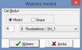 3.4. Tworzenie przyporządkowań logicznych jako realizacja funkcji sterowania (programowanie modułów) Po wykonaniu wstępnej parametryzacji modułów, można przystąpić do etapu programowania.