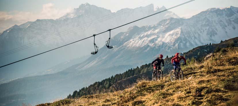Lenzerheide, single trail, Gryzonia Nathan Hughes Rowerem