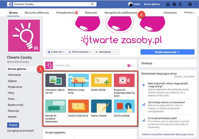 Media społecznościowe i narzędzia docierania z informacją O wykorzystaniu mediów społecznościowych w promocji i upowszechnianiu informacji można by śmiało napisać osobną publikację, a i tak po kilku