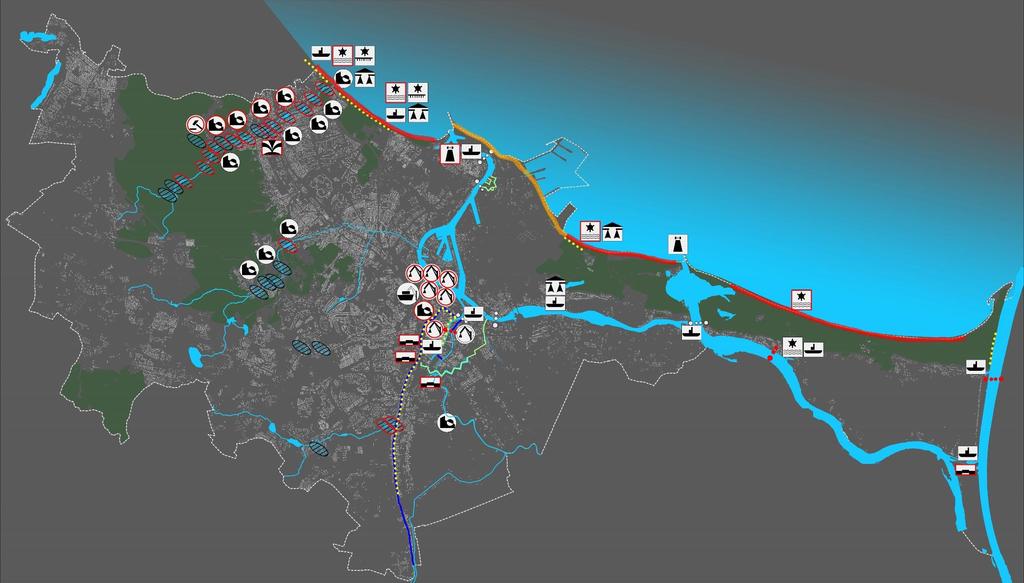 UWARUNKOWANIA HISTORYCZNE 7 11 12 13 POTOK ZAJĄCZKOWSKI 1 5 POTOK OLIWSKI 4 3 2 7 6 8 9 14 15 10 16 17 18 19 23 24 ZATOKA GDAŃSKA 20 21 22 POTOK STRZYŻA 25 26 27 42 43 44 J.
