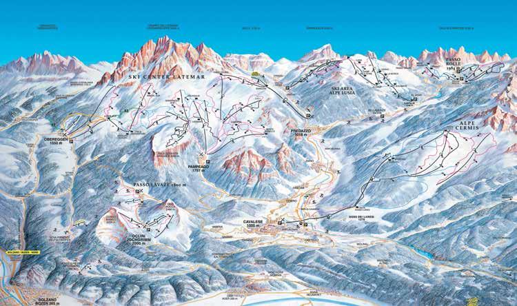 Val di Fiemme obereggen Val di Fiemme - obereggen Fiemme Obereggen to region należący do największego archipelagu narciarskiego na świecie Dolomiti Superski Oferuje 140 km tras narciarskich oraz 150
