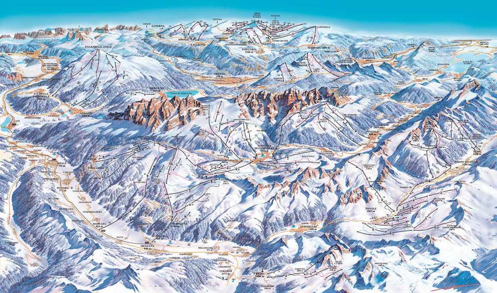 Madonna di Campiglio Pinzolo Folgarida - Marilleva Pejo Pontedilegno - Tonale Paganella Ski Monte Bondone Alpe Cimbra - Folgaria - Lavarone wwwskiramait VACATION SPECIALS WINTER 2018/19 150 Wyciągów