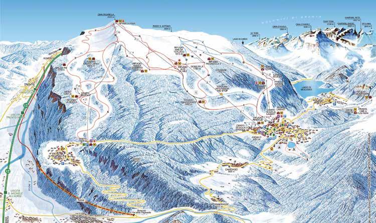 Fai della Paganella Andalo Fai della Paganella - Andalo to ośrodki doskonale wkomponowane w dziewiczy krajobraz Dolomitów Brenta 70 km perfekcyjnie przygotowanych tras narciarskich (z 95%