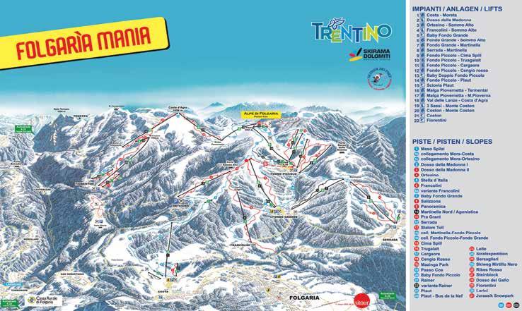 Folgaria Fiorentini Lavarone Folgaria Folgaria Fiorentini Lavarone to przepięknie położony ośrodek narciarski w południowo-wschodniej części Trentino, należący do konsorcjum Skirama- Adamello Brenta