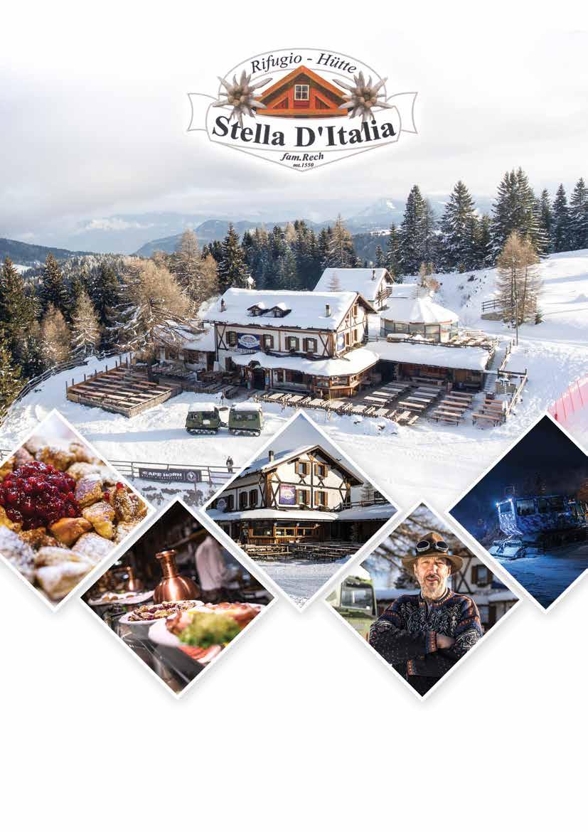 Loc Stella d'italia, 1, 38064 Folgaria TN, Włochy tel +39 0464 721374, info@rifugiostelladitaliacom wwwrifugiostelladitaliacom regionalne kolacje, PrZY muzyce, ognisku regiona, ognis W WYjĄTkoWej