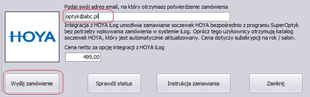 katalogu soczewek takie jak zmiany zakresów dostępnych mocy, wprowadzenie nowych produktów, wycofanie produktów, zmiany dostępnych kolorów fotochromów, itp. Jak zamówić aktywację usługi?