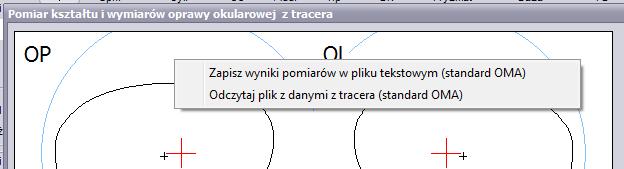 Program zapamiętuje wynik pomiarów w zleceniu klienta ale możliwe jest także zapisanie wyników w pliku i przesłanie go do innych urządzeń.