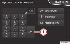 System zarządzania telefonem (TELEFON) Tryb prywatny Tryb prywatny można aktywować tylko podczas rozmowy. Aktywacja trybu prywatnego: menu Ustawienia. Wyłączanie pola wyboru: Tryb głośnomówiący.