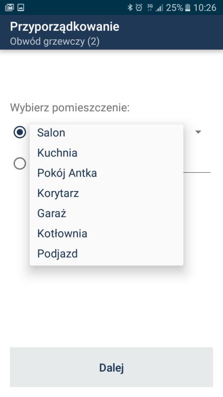 W tym celu w Menu głównym klikamy na "Lista urządzeń" i szukamy na liście przyuczonej wcześniej Centralki.