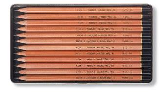 9 1504 KOH-I-NOOR zestawy 24 ołówków serii 1500, 8B - 10H 7 1504/M 1504/D Komplet