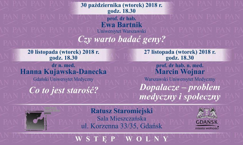 W tym roku wykłady poświęcone będą zagadnieniom zdrowia psychosomatycznego w świetle współczesnych badań naukowych.