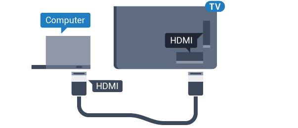 Połączenie DVI do HDMI Możesz także użyć adaptera DVI-HDMI
