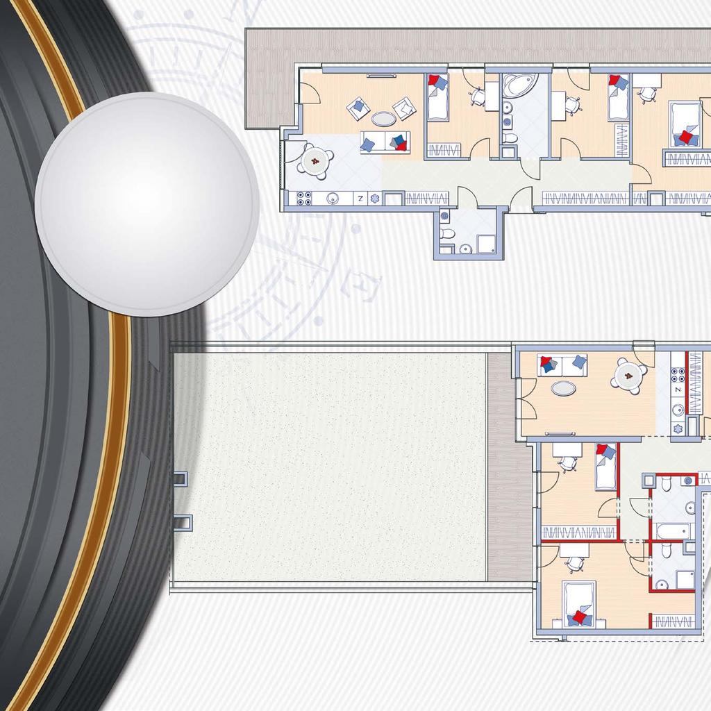 51,20 m 2 Balkon 10,48 m 2 6,09 m 2 11,29 m 2 13,73 m 2 28,50 m 2 Salon z aneksem kuchennym 15,54 m 2 Hol 4,78 m 2 Garderoba Przykładowe mieszkania czteropokojowe 3,90 m 2 Powierzchnia użytkowa 94,31
