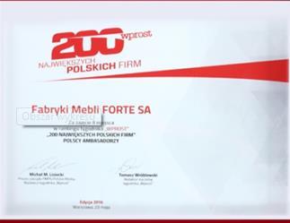 odnoszących największe sukcesy za granicą polskich firm. Znaleźli się wśród nich przedstawiciele różnych branż, w tym meblowej, informatycznej czy finansowej. FAB