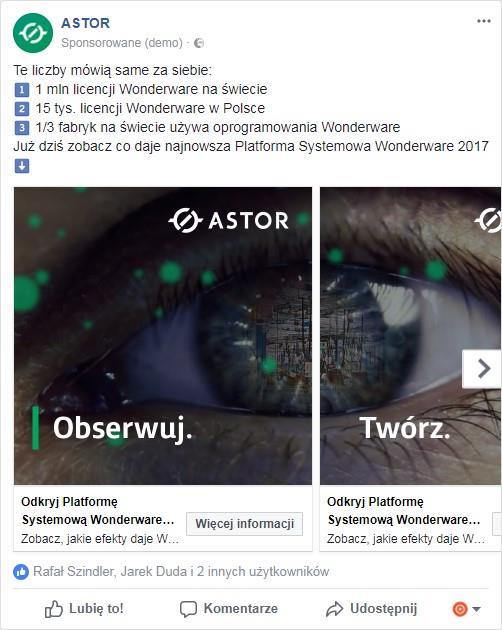 2. Reklamy karuzelowe z 3 grafikami Stosowaliśmy je