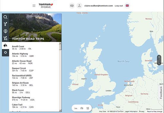 Logowanie do konta MyDrive za pomocą przeglądarki internetowej lub aplikacji MyDrive Zaloguj się, używając adresu e-mail i hasła do konta TomTom.