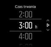 2. Wybierz nową liczbę docelową, przesuwając palcem w górę lub w dół albo naciskając górny lub dolny przycisk. 3.