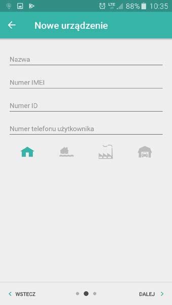 48 GPRS-A SATEL lub możesz wprowadzić je ręcznie. Rysunek 36 przedstawia ekran aplikacji GX Control umożliwiający wybór sposobu konfigurowania ustawień komunikacyjnych.