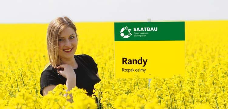 Odmiany rzepaku / sezon 2018 STRONA 9 RANDY Nie pęka pod ciężarem plonu RANDY to nowa, populacyjna odmiana rzepaku ozimego, o bardzo wysokim potencjale plonowania zarówno nasion, jak i tłuszczu.
