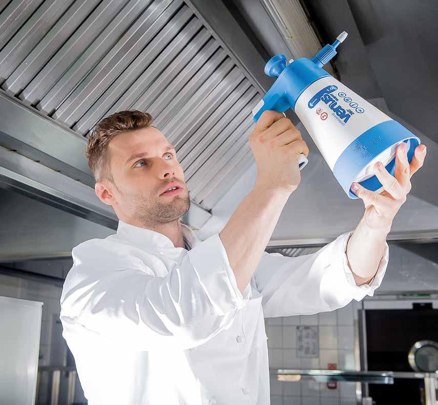 OPRYSKIWACZE CIŚNIENIOWE NIEZASTĄPIONY PRZY MYCIU I CZYSZCZENIU VENUS SUPER 360 Cleaning PRO+ to seria małych, profesjonalnych opryskiwaczy ciśnieniowych do mycia i czyszczenia, o pojemności od 1L do