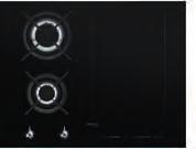 Prosta krawędź Ruszty żeliwne Palniki wykonane z mosiądzu Sterowanie dotykowe Touch Control (suwak) oraz za pomocą chromowanych pokręteł Classica Czarne szkło ceramiczne Prosta krawędź Ruszty żeliwne