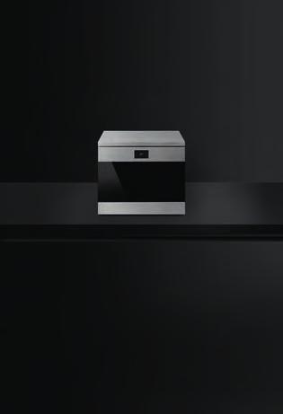 drzwi Wyświetlacz LED Sterowanie dotykowe Touch control panel sterujący na froncie drzwi WZORNICTWO + czarne szkło z powłoką zapobiegającą powstawaniu odcisków palców Uchwyt z polerowanej stali