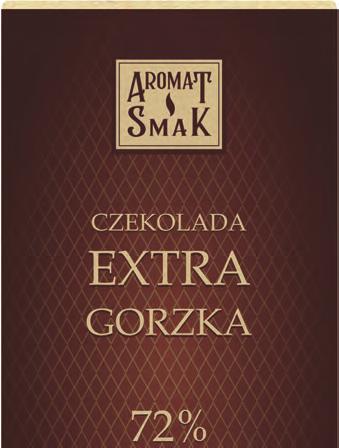 Nowa linia czekolad Bez oleju palmowego i sztucznych dodatków! 9,90 9,90 9,90 NOWOŚĆ NOWOŚĆ NOWOŚĆ CZEKOLADA EXTRA MLECZNA, 80 g Czekolada dla miłośników słodyczy! Masa kakaowa minimum 34%.