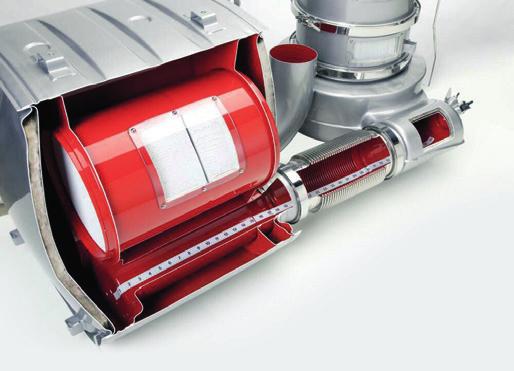 Katalizator składa się z ceramicznej struktury z wieloma małymi kanałami pokrytymi substancją czynną.