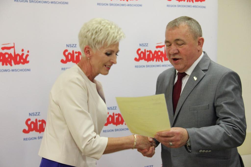 Przewodnicząca Oddziału Tomaszów Lubelski, Mariola Gąsior Przewodnicząca Oddziału Lubartów, Sławomir Kamiński Przewodniczący Oddziału Puławy, Józef