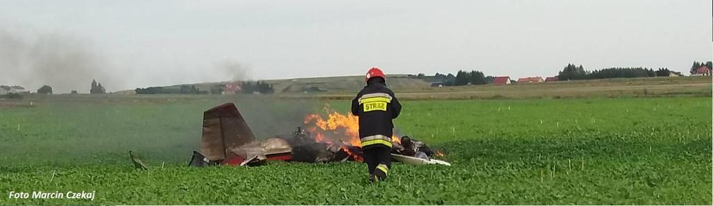 Po około dwóch minutach lotu pilot zgłosił SP-YUT na południe od lotniska (strefa nr 2 WROCANKA odległość od lotniska około 5 km).
