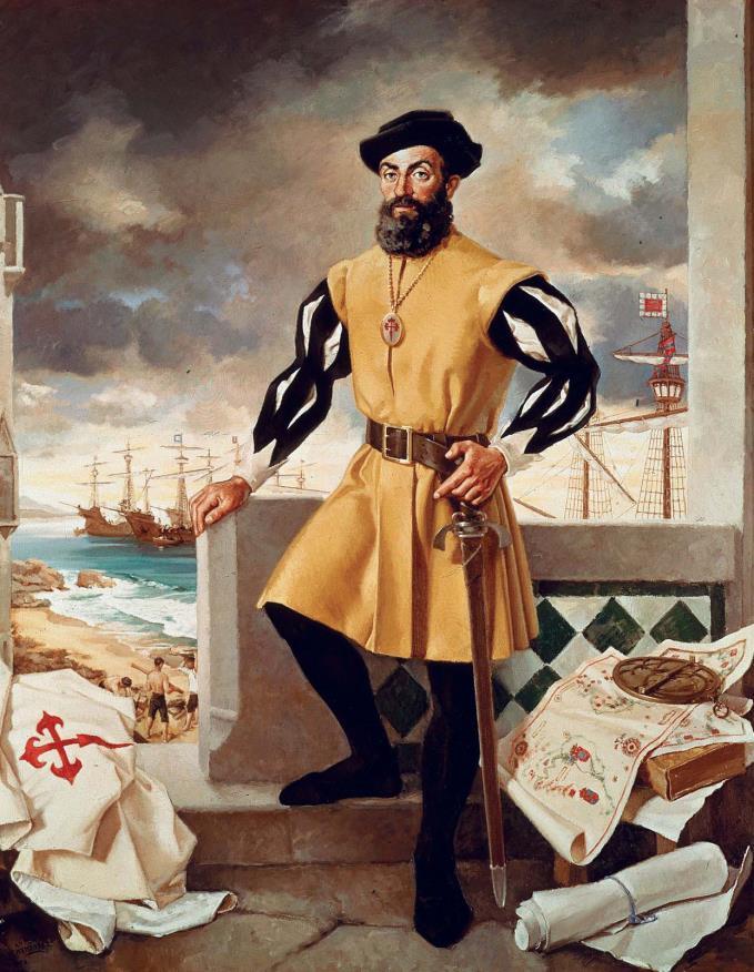 Ferdynand Magellan droga do Azji przez Ocean Spokojny Portugalczyk Ferdynand Magellan wyruszył w 1519 roku, by znaleźć drogę morską (sjøvei) do Azji Południowej płynąc w kierunku zachodnim.