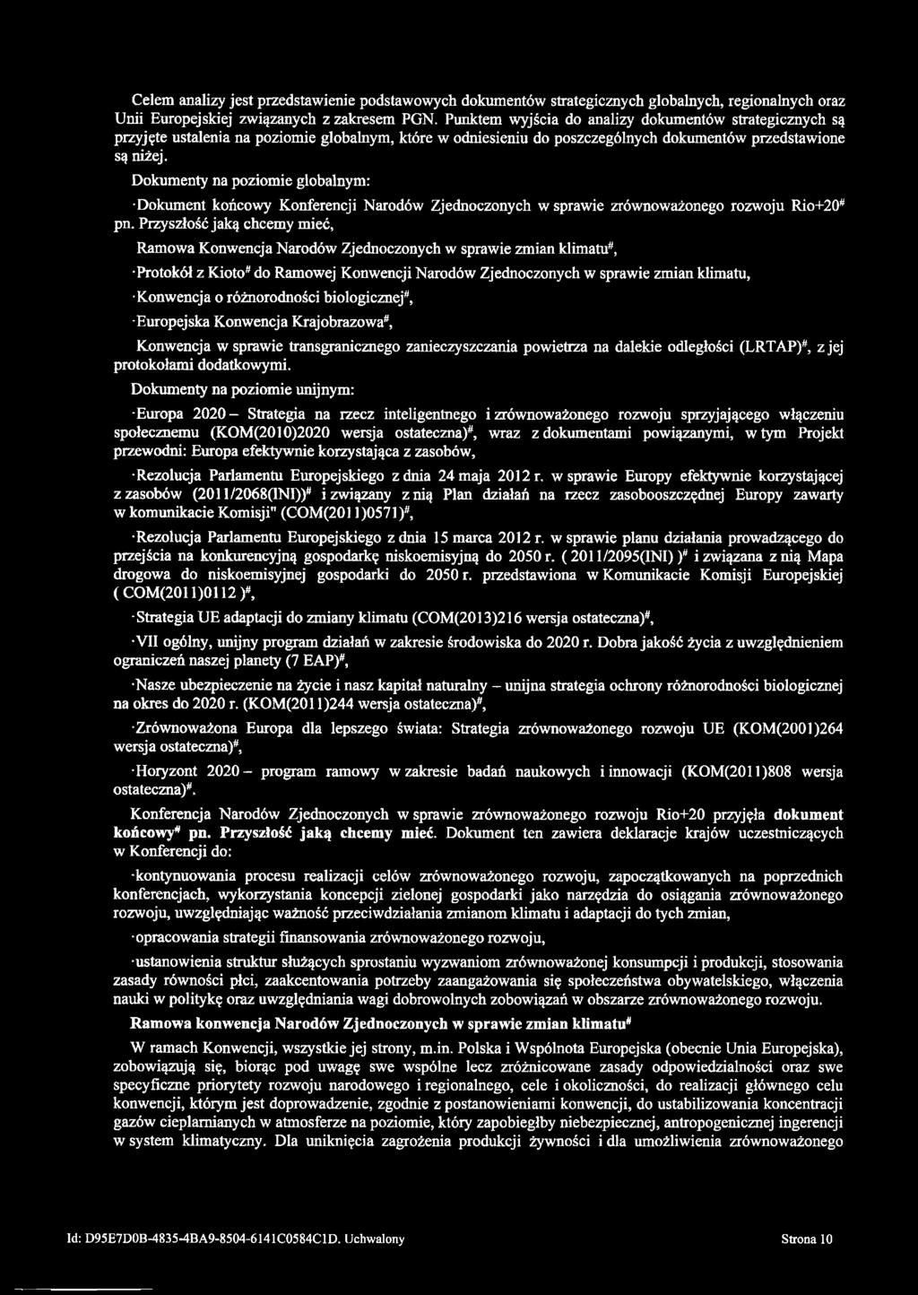 Dokumenty na poziomie globalnym: Dokument końcowy Konferencji Narodów Zjednoczonych w sprawie zrównoważonego rozwoju Rio+20# pn.