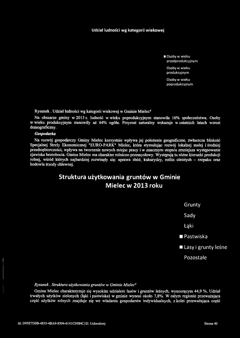 Osoby w wieku produkcyjnym stanowiły aż 64% ogółu. Przyrost naturalny wskazuje w ostatnich latach wzrost demograficzny.