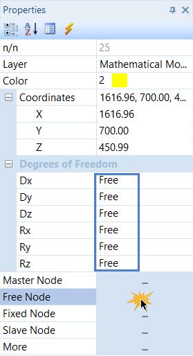 Możesz to zrobić osobno dla każdego węzła poprzez kliknięcie w parametrach w przycisk Wolny (Stopnie swobody) albo dla