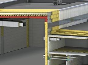 oužitie kamennej vlny ROCKWOOL na izoláciu priemyselných objektov odporúčaná hrúbka / požiarna odolnosť 8 LOCHÉ STRECHY (izolačné súvrstvie) HARDROCK MAX 50 mm REI 0* ROOFROCK 0 E 90 mm HARDROCK MAX