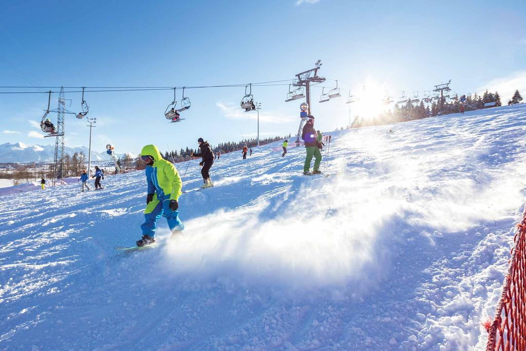 NARTY na Bani Hotel Bania **** Theral & Ski w Białce Tatrzańskiej to istny raj dla narciarzy. Dzięki swojeu położeniu tuż u podnóża stoku, oferuje bezpośredni dostęp do wyciągów narciarskich.