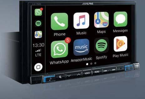 Systemy multimedialne i nawigacja (7") Korzystaj z najnowszych aplikacji na smartfony dzięki systemowi Apple CarPlay i Android Auto.