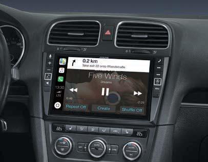 Ciesz się idealną synchronizacją z funkcjami łączności, w tym Apple CarPlay i Android Auto oraz cyfrowym