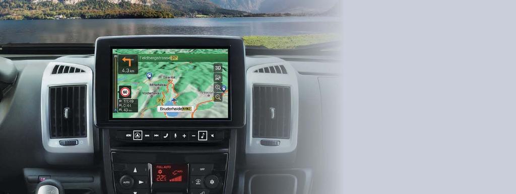 FIAT Ducato Najwyższej jakości system nawigacyjny Alpine Style dla modelu Ducato 3 zapewnia łączność z Apple