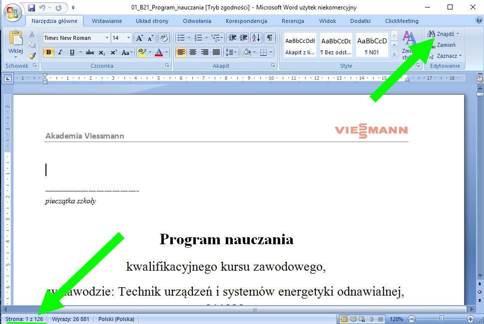Szukanie na stronie www lub w dokumentach Szukanie
