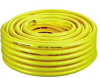 32 Węże do wody zimnej i zanieczyszczonej Tricoflex Dwuwarstwowy, czarny PVC Mocny oplot tkany Żółty PVC 8-10 bar Od -15 C do +60 C DN13 DN50 Wąż tłoczny do wody.
