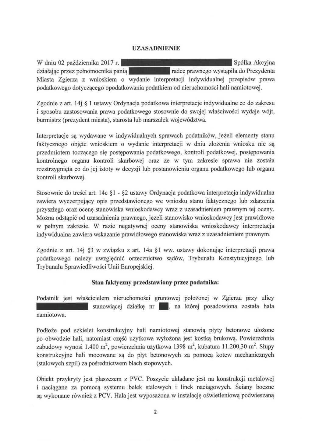 W dniu 02 października 2017 r.