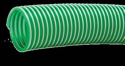 Węże Wąż z PU/PVC ze spiralą do transportu pelletu Wąż z PVC z twardą spiralą z PVC do transportu pelletu, odprowadza ładunki elektryczne poprzez miedziany przewód Warstwa zewnętrzna: PVC, szara,