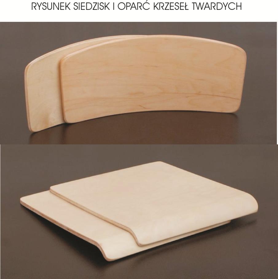B.2.41. Siedziska i oparcia do krzesła twardego WP1-44 kpl.