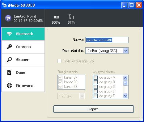 poziom sygnału z jakim jest odbierany przez to urządzenie adapter BT4.