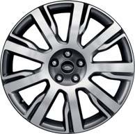 OBRĘCZE ALUMINIOWE 21" 9-RAMIENNE WZÓR 9002 DIAMENTOWANE 21" O 10 RAMIONACH DZIELONYCH WZÓR