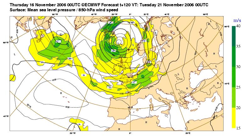 czy ECMWF (European Centre for Medium-Range Weather Forecasts), wspólnego przedsięwzięcia krajów UE (http://www.ecmwf.int/). Mapa ze strony http://www.ecmwf.int/products/forecasts/d/charts/medium/deterministic/msl_uv850_z500!