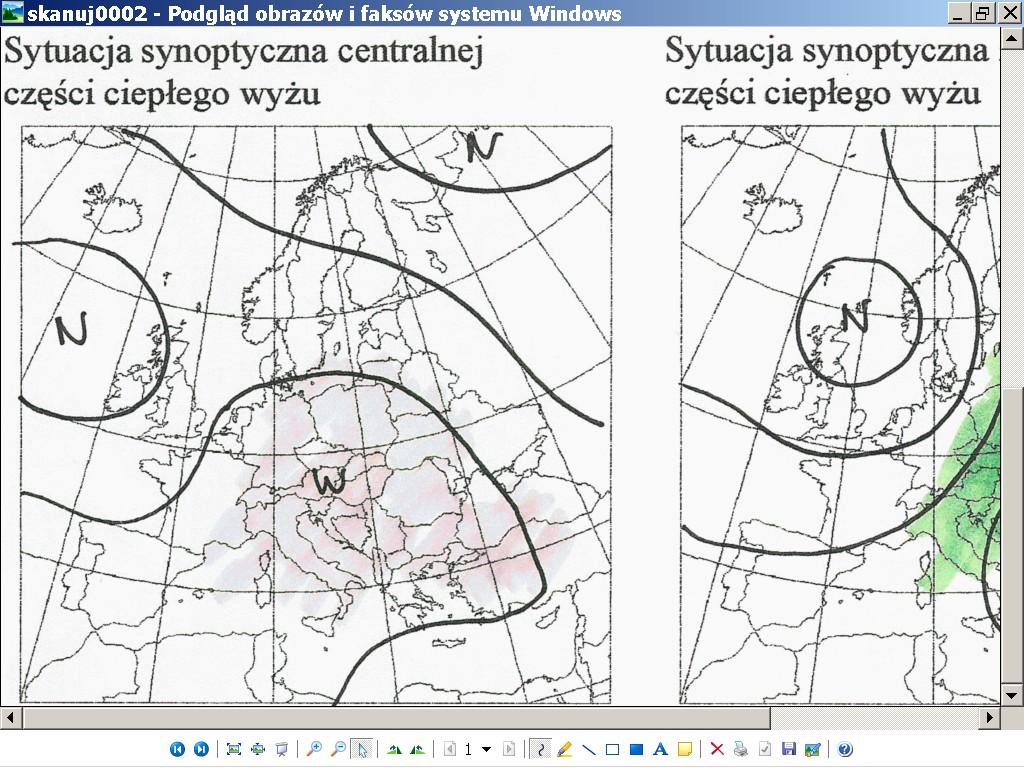 wyżu wówczas dostajemy się w inne pogody, związane ściśle z centralną częścią chłodnego wyżu.